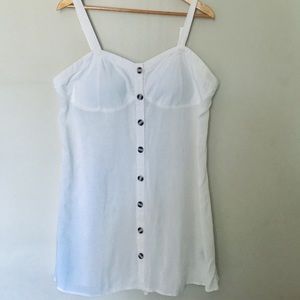 White Button Down Dress